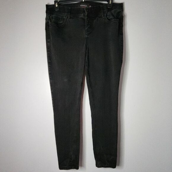 Torrid Jeans Womens 18 R Bombshell Skinny Premium Stretch High Rise Black - Picture 1 of 8